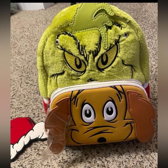 Loungefly Dr. Seuss Grinch and Max Mini Backpack & Backpack main image 11